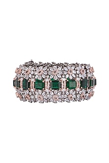 Black Rhodium Finish Openable Bangle