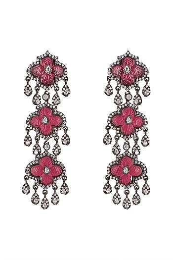 Black Rhodium Finish Earrings