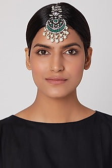 Black Rhodium Finish Diamond Maang Tikka