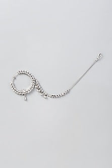 White Finish Zircon Nose Ring