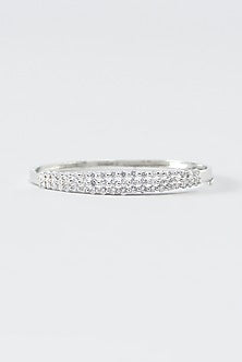 White Finish Zircon Bracelet