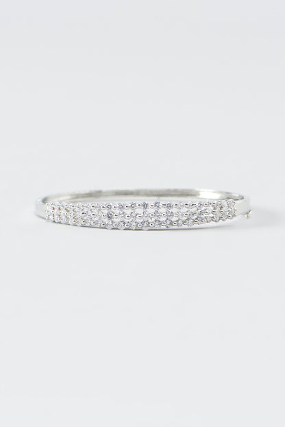 White Finish Zircon Bracelet