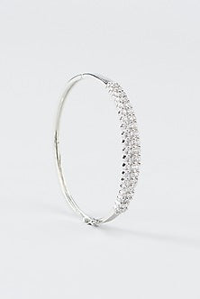 White Finish Zircon Bracelet