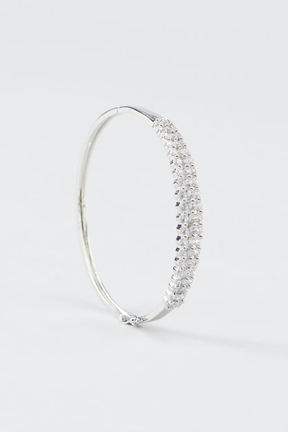 White Finish Zircon Bracelet