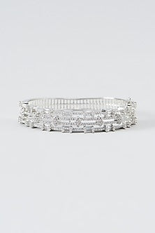 White Finish Zircon Bracelet