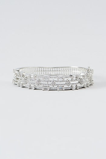White Finish Zircon Bracelet
