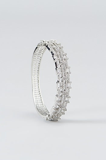 White Finish Zircon Bracelet