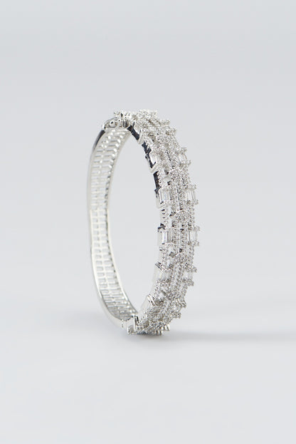 White Finish Zircon Bracelet
