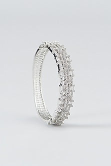 White Finish Zircon Bracelet