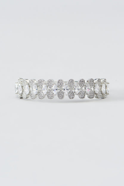 White Finish Zircon Bracelet