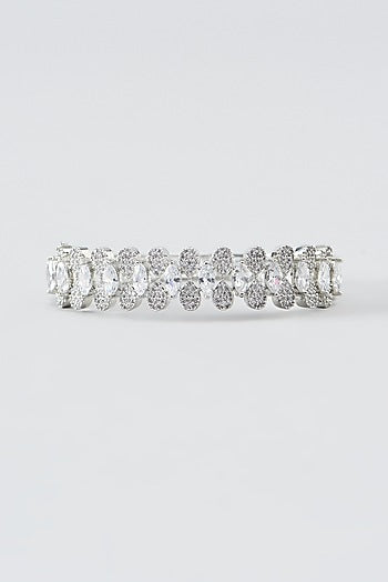 White Finish Zircon Bracelet