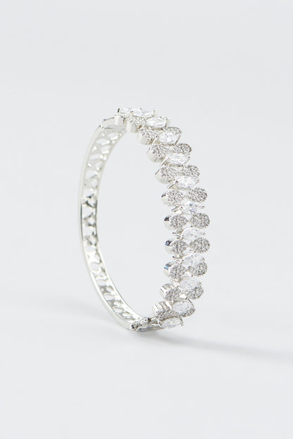 White Finish Zircon Bracelet