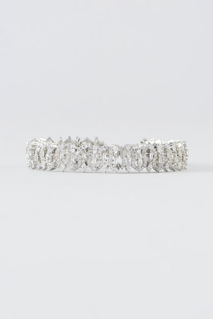 White Finish Zircon Bracelet