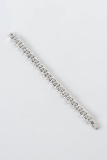 White Finish Zircon Bracelet