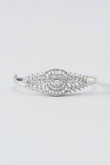 White Finish Zircon Bracelet