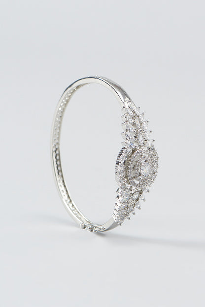 White Finish Zircon Bracelet