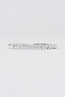 White Finish Zircon Bracelet