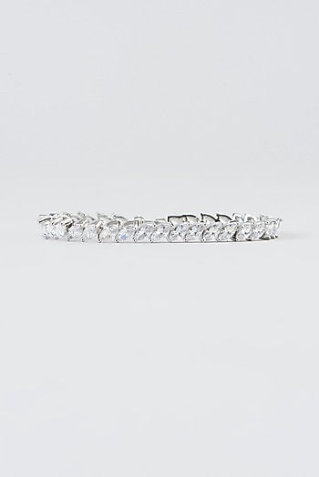 White Finish Zircon Bracelet