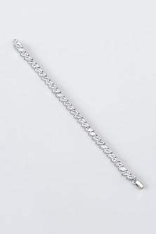 White Finish Zircon Bracelet