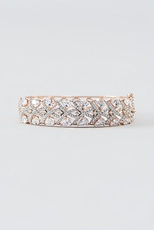 Rose Gold Finish Zircon Bracelet