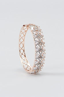 Rose Gold Finish Zircon Bracelet