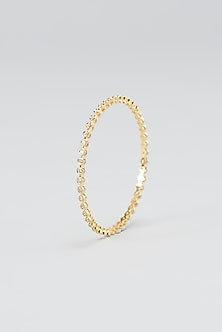 Gold Finish Zircon Bangles (Set of 12)