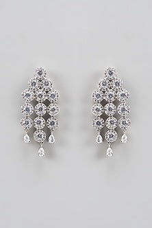 White Finish Zircon Necklace Set