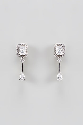 White Finish Zircon Necklace Set