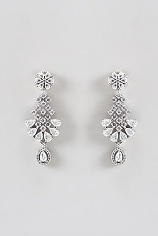 White Finish Zircon Necklace Set