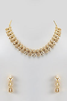 Gold Finish Zircon Necklace Set