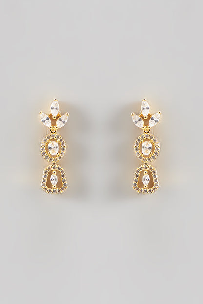 Gold Finish Zircon Necklace Set