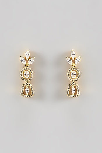 Gold Finish Zircon Necklace Set