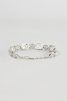 White Finish Zircon Bracelet