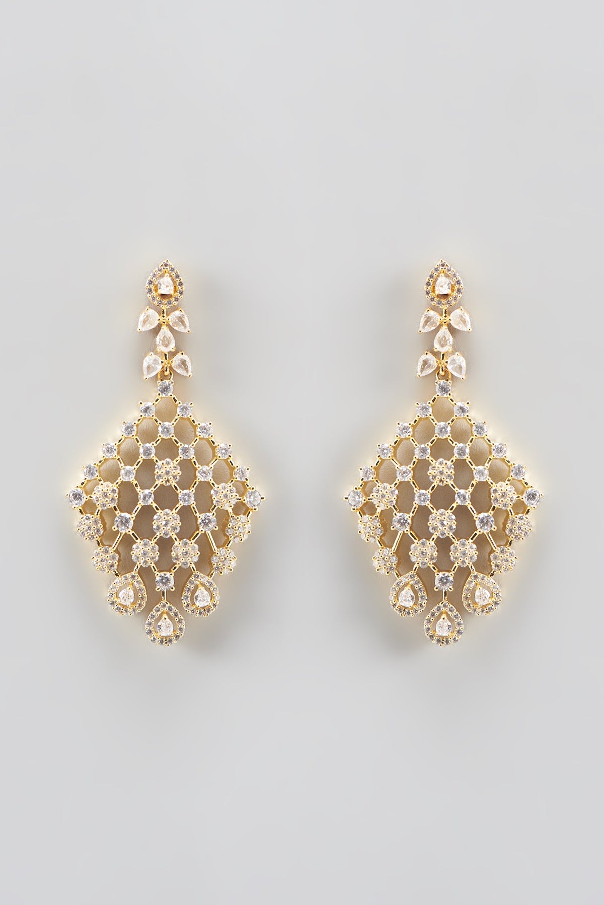 Gold Finish Zircon Necklace Set