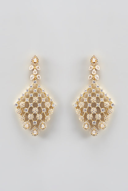 Gold Finish Zircon Necklace Set