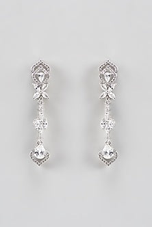 White Finish Zircon Necklace Set