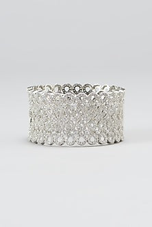 White Finish Zircon Bracelet