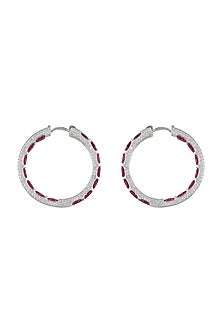 White Finish Bali Earrings