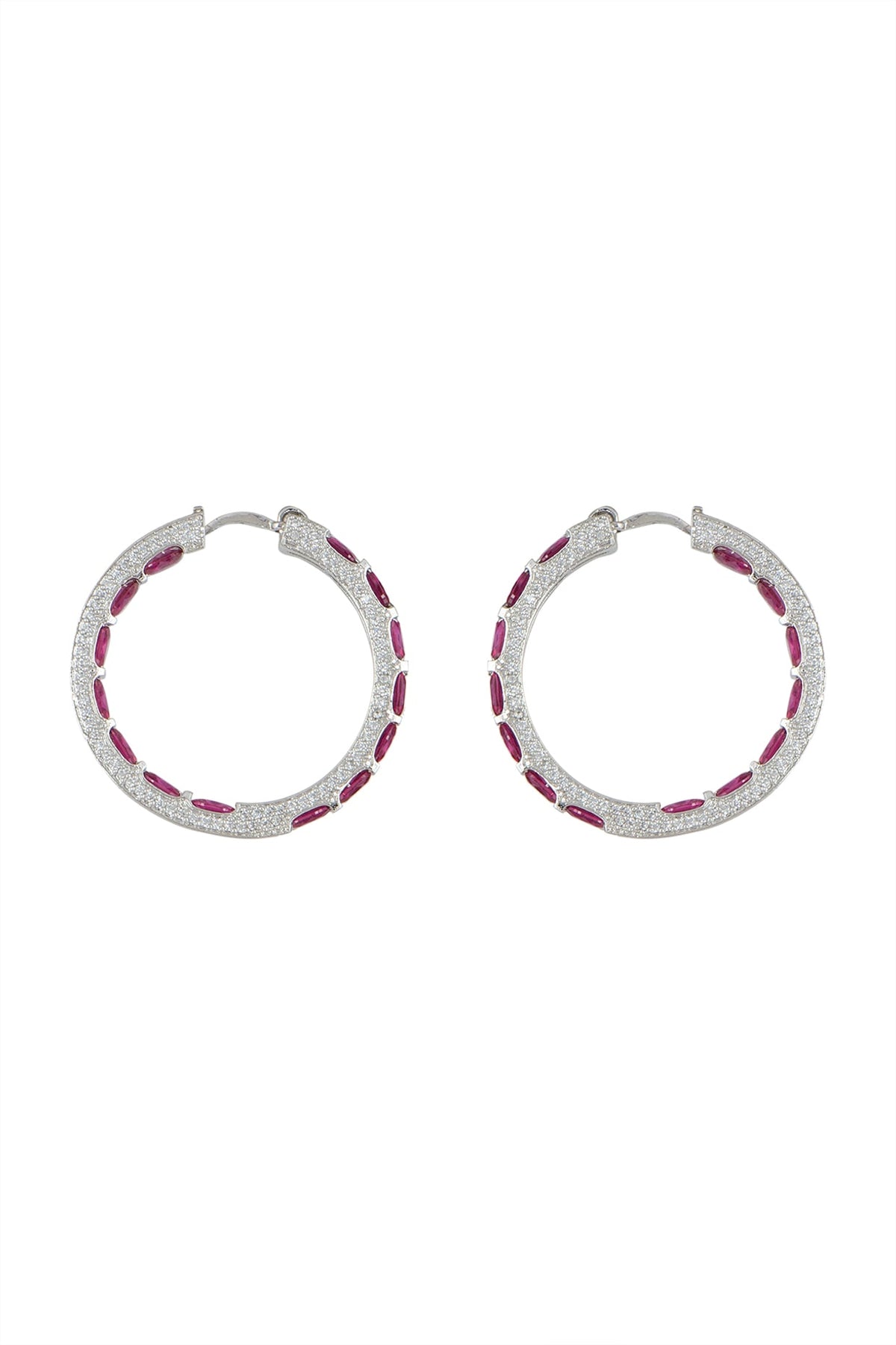 White Finish Bali Earrings