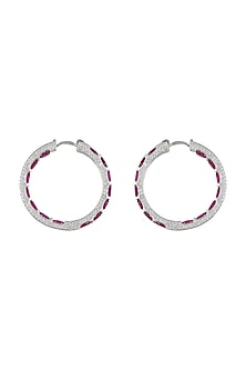 White Finish Bali Earrings