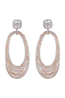 Rose Gold Finish Earrings