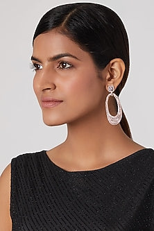Rose Gold Finish Earrings