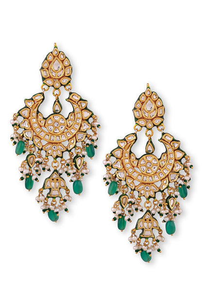 Kundan Embellished Chandbalis 