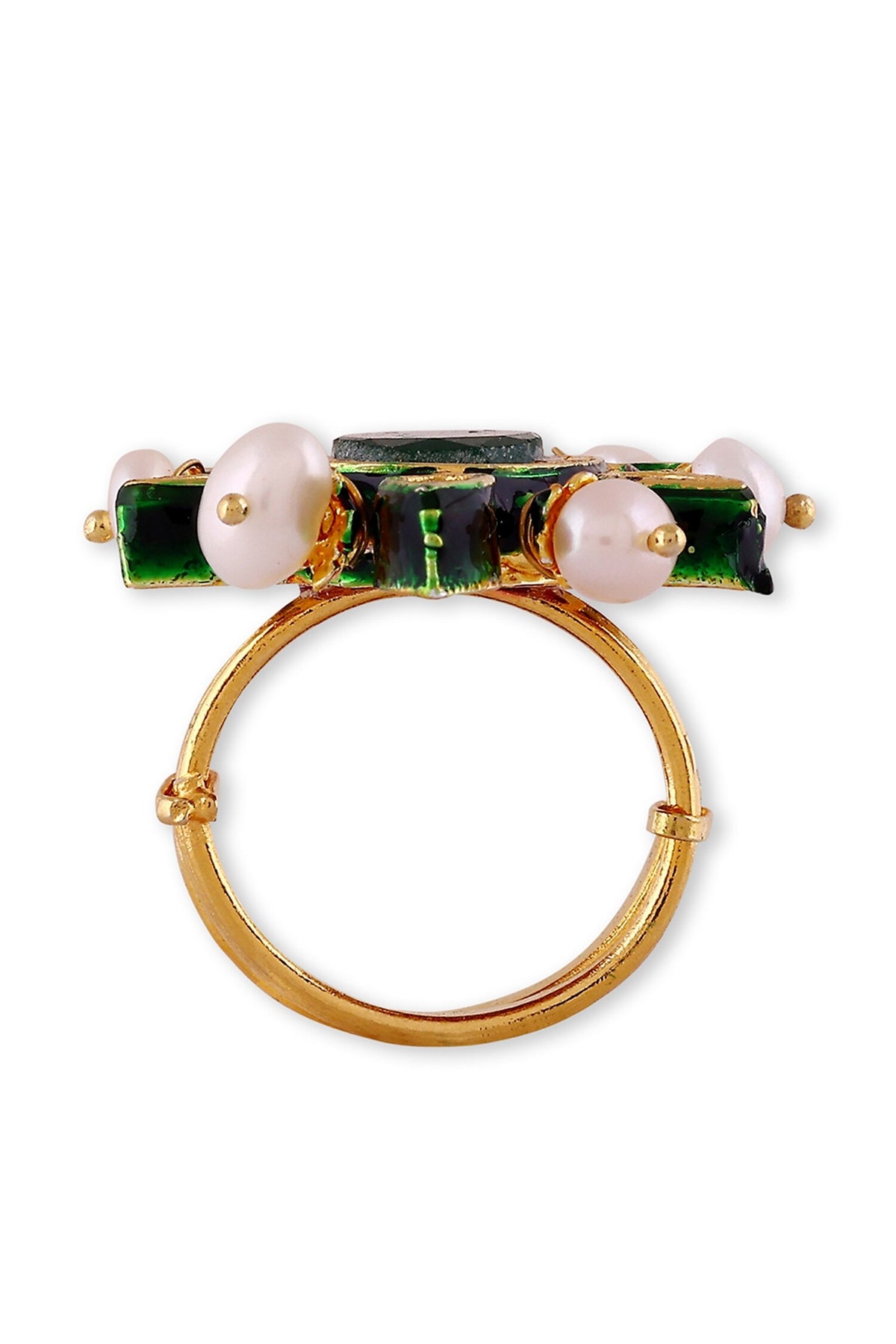 Kundan Embellished Ring - Single Pc 