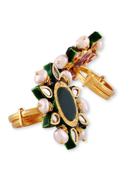 Kundan Embellished Ring - Single Pc 
