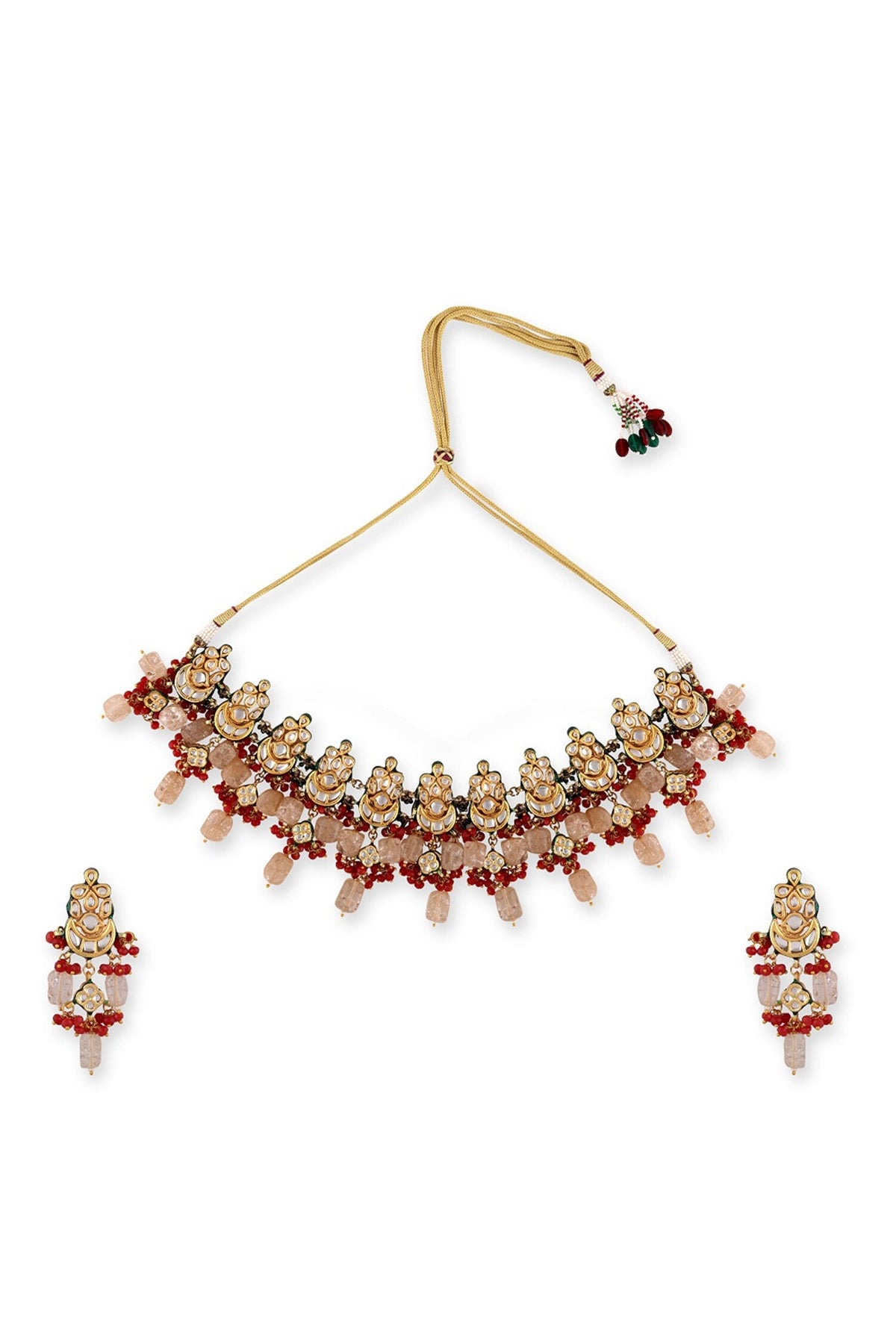 Floral Pattern Choker Set 