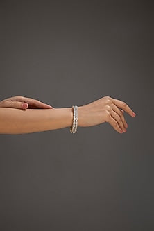 Silver Finish Bangle In Sterling Silver