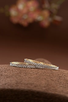 Silver Finish Bangle In Sterling Silver