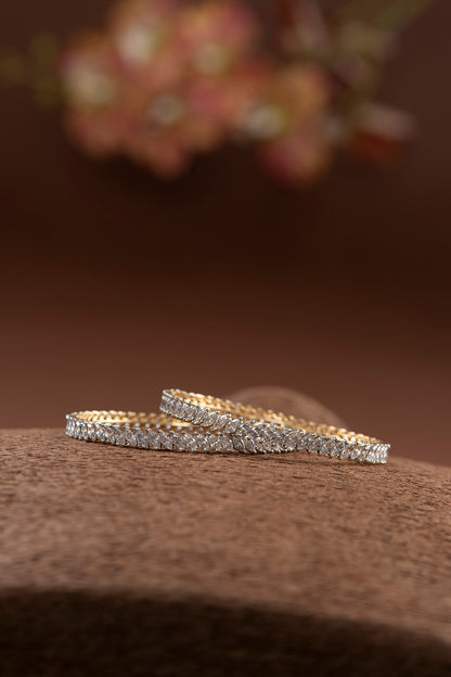 Silver Finish Bangle In Sterling Silver