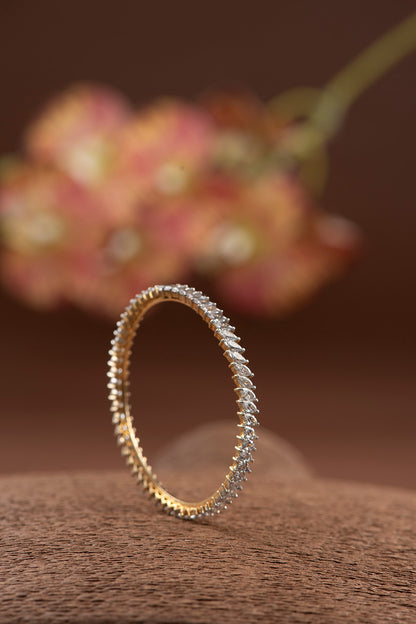 Silver Finish Bangle In Sterling Silver